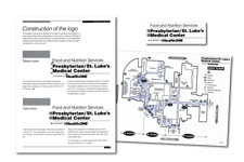 Hospital logo and map design