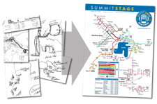 Bus route maps