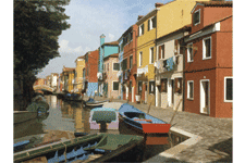 Blue Boat in Burano