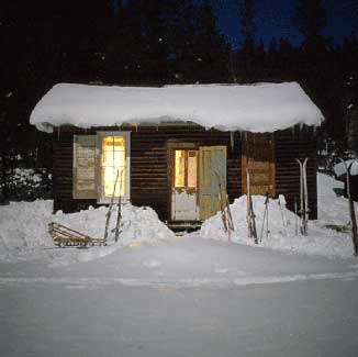 Cabin in Moonlight