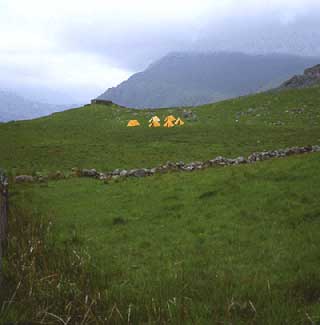 Tents on Mt. Snowden